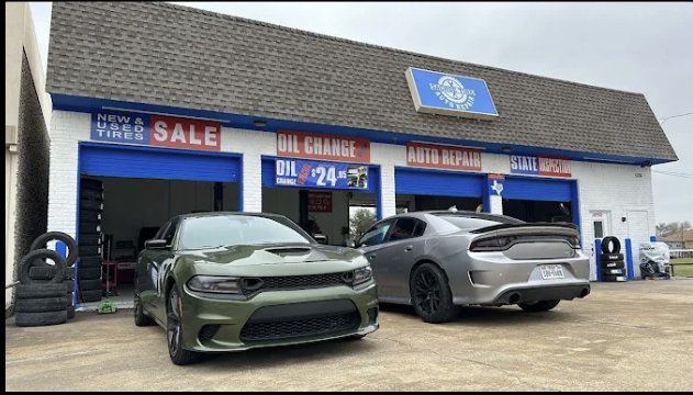 Sachse Tire shop with Chargers